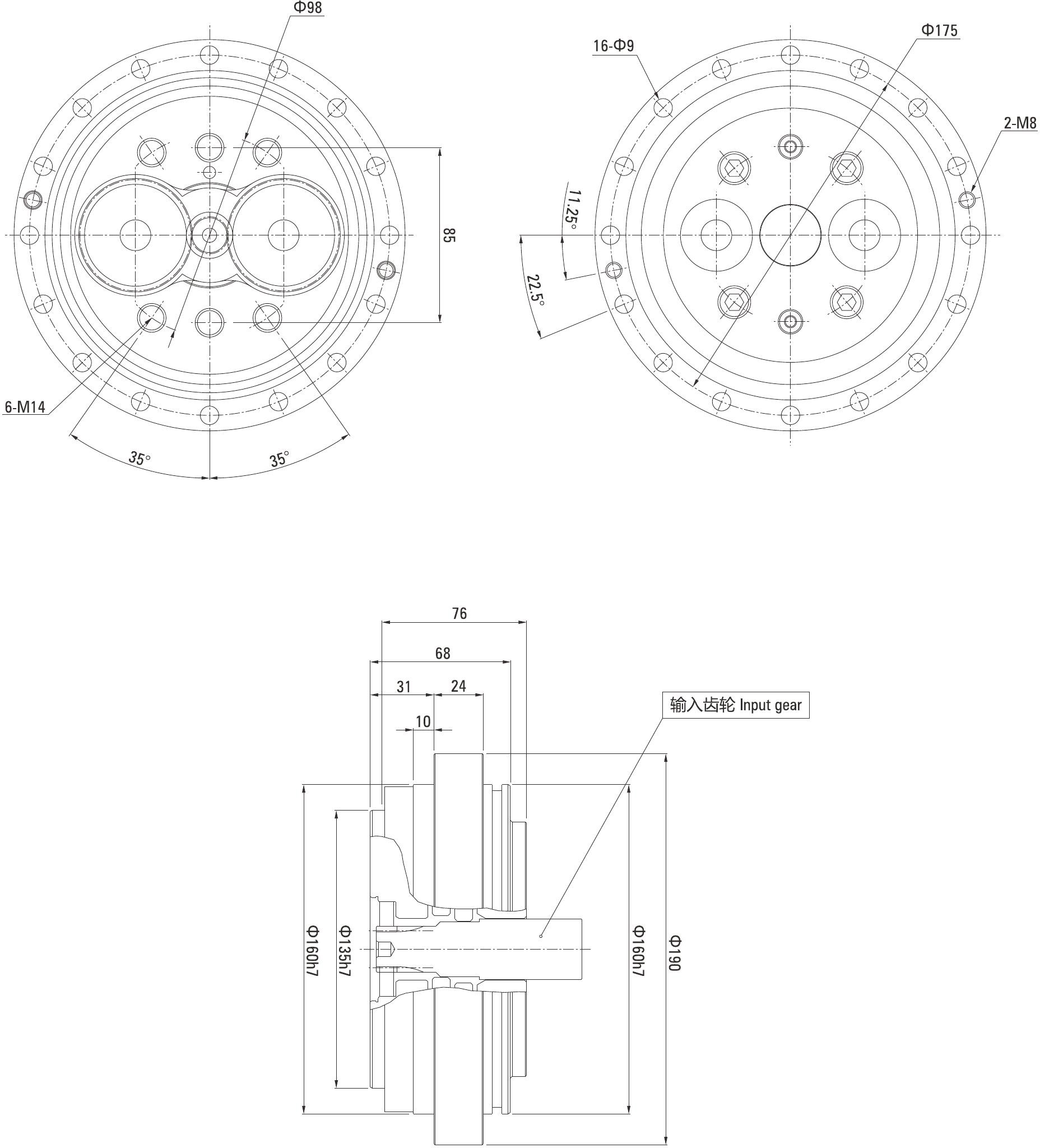 China RVE Series Precision Cycloidal Gearbox Manufacturers, Suppliers